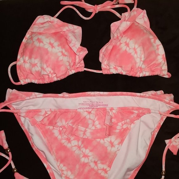 Tie Dye Ruffle Teeny Bikini - Picture 1 of 7